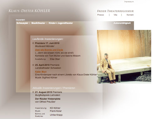 Webseite für KD Köhler